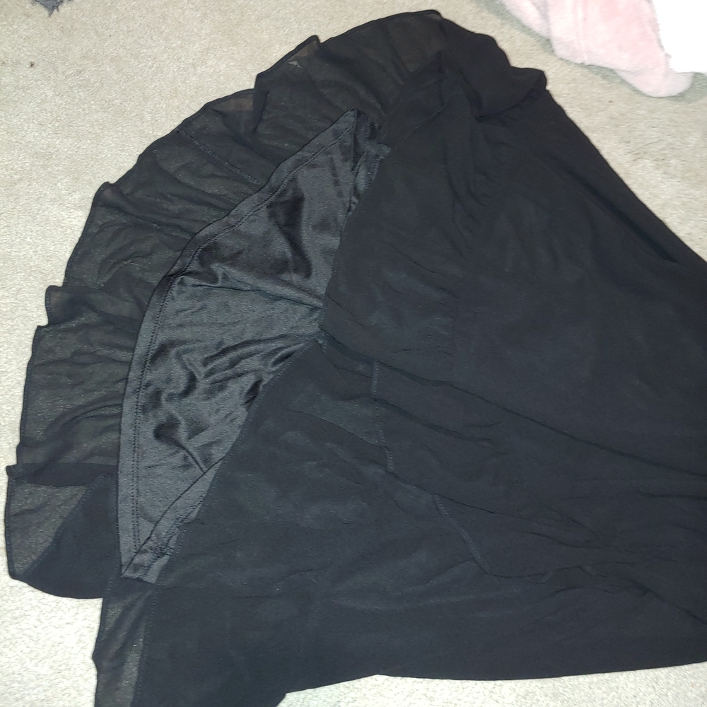 Elegant Black Ruffled Dress